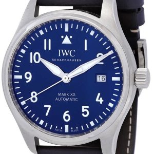 IWC Herrklocka IW328203 Pilots Blå/Läder Ø40 mm