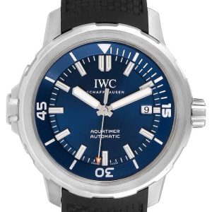 IWC Herrklocka IW329005 Aquatimer Blå/Gummi Ø42 mm