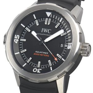 IWC Herrklocka IW329101 Aquatimer Svart/Gummi Ø42 mm