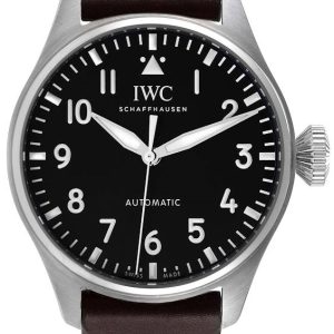 IWC Herrklocka IW329301 Big Pilot Svart/Läder Ø43 mm