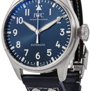 IWC Herrklocka IW329303 Big Pilot Blå/Läder Ø43 mm