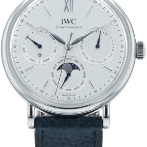 IWC Herrklocka IW344601 Portofino Vit/Läder Ø40 mm