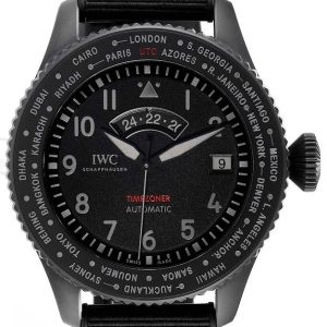 IWC Herrklocka IW395505 Pilots Grå/Gummi Ø46 mm