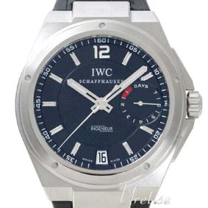 IWC Herrklocka IW500501 Ingenieur Svart/Läder Ø45.5 mm