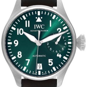 IWC Herrklocka IW501015 Big Pilot Grön/Läder Ø46.2 mm