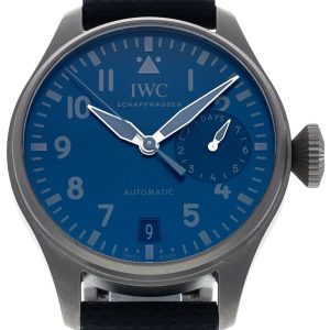 IWC Herrklocka IW501019 Big Pilot Blå/Läder Ø46.2 mm