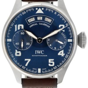 IWC Herrklocka IW502710 Big Pilot Blå/Läder Ø46.2 mm