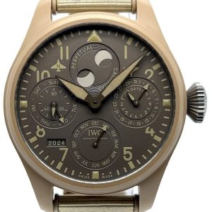 IWC Herrklocka IW503004 Big Pilot Grå/Gummi Ø46.5 mm