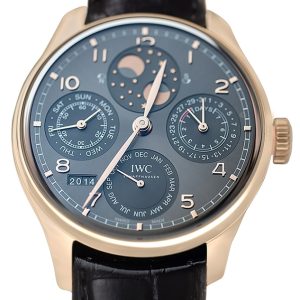 IWC Herrklocka IW503404 Portuguese Grå/Läder Ø44.2 mm