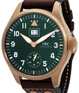 IWC Herrklocka IW510506 Pilots Spitfire Grön/Läder Ø46.2 mm