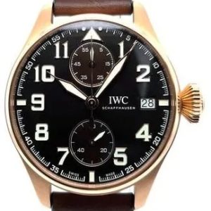 IWC Herrklocka IW515204 Big Pilot Brun/Läder Ø46 mm