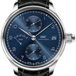 IWC Herrklocka IW515301 Portuguese Blå/Läder Ø46 mm