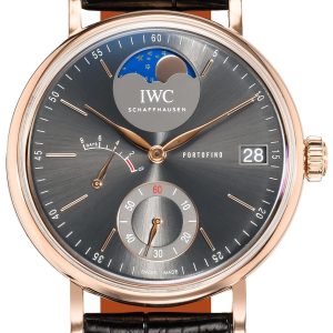 IWC Herrklocka IW516403 Portofino Grå/Läder Ø45 mm