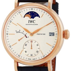 IWC Herrklocka IW516409 Portofino Vit/Läder Ø45 mm