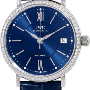 IWC IW458111 Portofino Blå/Läder Ø37 mm