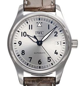 IWC Pilots Classic Damklocka IW324007 Silverfärgad/Läder Ø36 mm