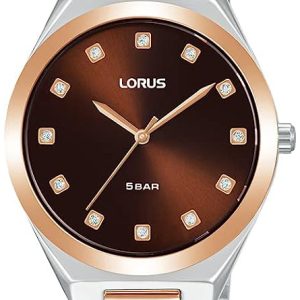 Lorus Damklocka RG204WX9 Brun/Roséguldstonat stål Ø36 mm