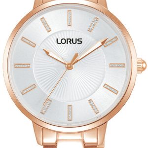 Lorus Damklocka RG220VX9 Ladies Silverfärgad/Roséguldstonat stål