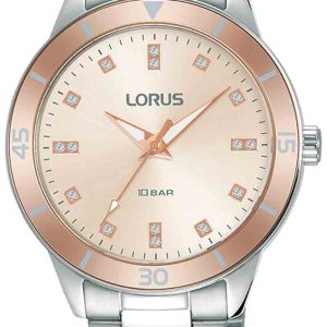 Lorus Damklocka RG241RX9 Ladies Rosa/Stål Ø34 mm