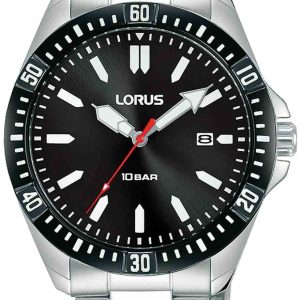 Lorus Herrklocka RH935MX9 Classic Svart/Stål Ø40 mm