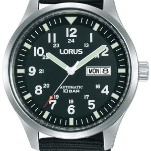 Lorus Herrklocka RL411BX9 Classic Svart/Textil Ø42 mm