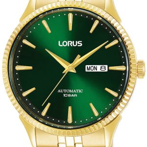 Lorus Herrklocka RL468AX9 Classic Grön/Gulguldtonat stål Ø43 mm