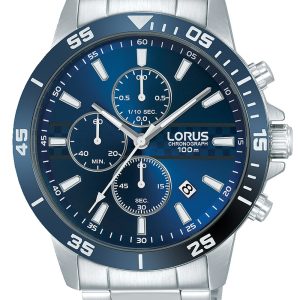 Lorus Herrklocka RM303FX9 Sports Blå/Stål Ø44 mm