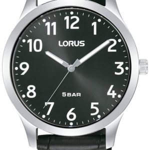 Lorus Herrklocka RRX03JX9 Classic Svart/Läder Ø40 mm