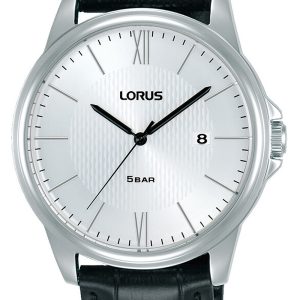 Lorus Herrklocka RS941DX9 Classic Silverfärgad/Läder Ø43 mm