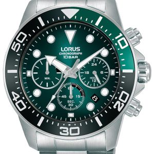 Lorus Herrklocka RT341JX9 Sports Grön/Stål Ø43 mm