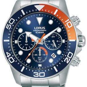 Lorus Herrklocka RT345JX9 Sports Blå/Stål Ø43 mm