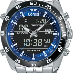 Lorus Herrklocka RW629AX5 Sports Svart/Stål Ø46 mm