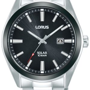 Lorus Herrklocka RX335AX9 Solar Svart/Stål Ø42 mm