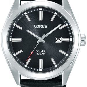 Lorus Herrklocka RX339AX9 Solar Svart/Läder Ø42 mm