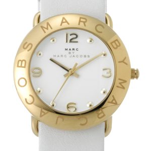 Marc by Marc Jacobs Damklocka MBM1150 Amy Vit/Läder Ø36 mm