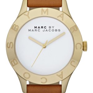 Marc by Marc Jacobs Damklocka MBM1218 Blade Vit/Läder Ø40 mm