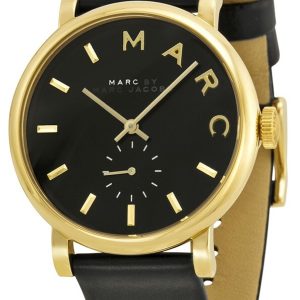 Marc by Marc Jacobs Damklocka MBM1269 Baker Svart/Läder Ø37 mm