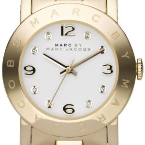 Marc by Marc Jacobs Damklocka MBM3056 Amy Vit/Gulguldtonat stål Ø37