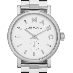 Marc by Marc Jacobs Damklocka MBM3246 Baker Vit/Stål Ø28 mm