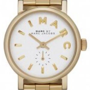 Marc by Marc Jacobs Damklocka MBM3247 Vit/Gulguldtonat stål Ø28 mm