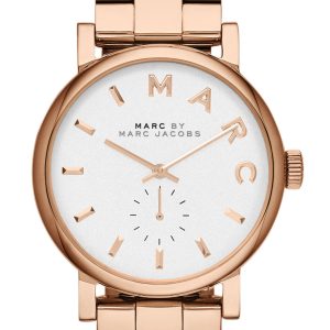 Marc by Marc Jacobs Damklocka MBM3248 Baker Vit/Roséguldstonat stål