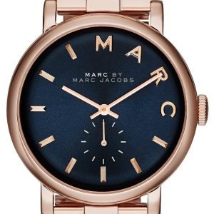 Marc by Marc Jacobs Damklocka MBM3330 Baker Blå/Roséguldstonat