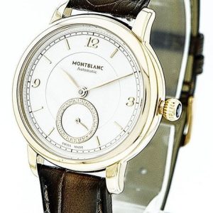 Montblanc Damklocka 118532 Star Silverfärgad/Läder Ø32 mm