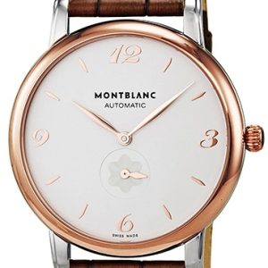 Montblanc Herrklocka 107309 Star Champagnefärgad/Läder Ø39 mm