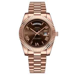 Nibosi Day-Date Roman Rose Brown