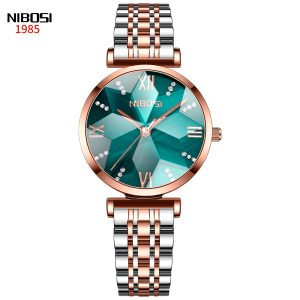 Nibosi Epiphany Rose Gold Silver Green