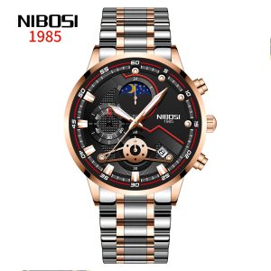 Nibosi Venturer Rose Gold Silver Black