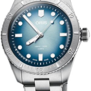 Oris 01 400 7774 4015-SET Divers Blå/Stål Ø38 mm