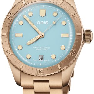 Oris 01 733 7771 3155-07 8 19 15 Diving Blå Ø38 mm