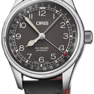 Oris 01 754 7749 4064-07 5 17 65 Aviation Svart/Läder Ø36 mm